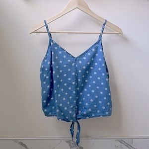 •HIGHWAY JEANS• Polka Dots Cropped Top